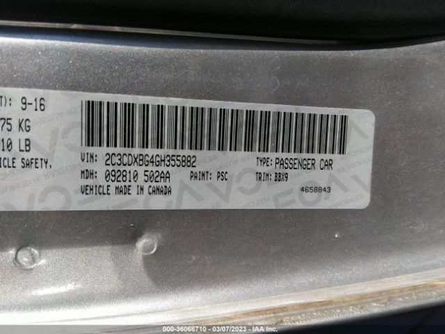 2C3CDXBG4GH355882 Dodge Charger Se
