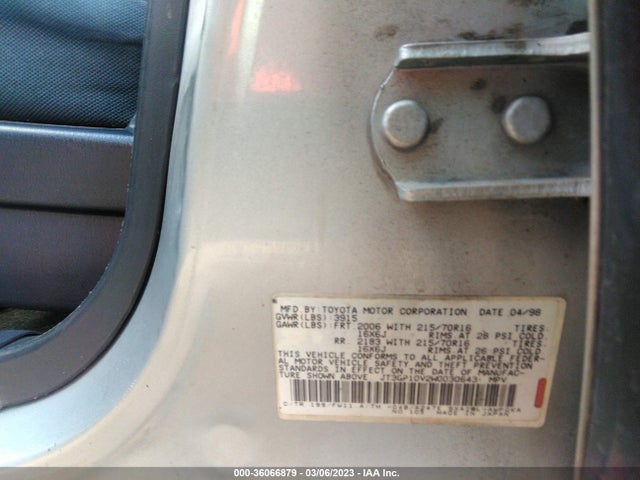 1998 TOYOTA RAV4 VIN: JT3GP10V2W0030643