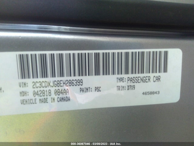 Dodge Charger Sxt 2014 2C3CDXJG8EH286399 Image 9