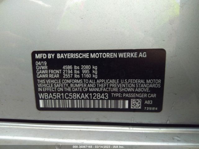 WBA5R1C58KAK12843 BMW 3 Series 330i