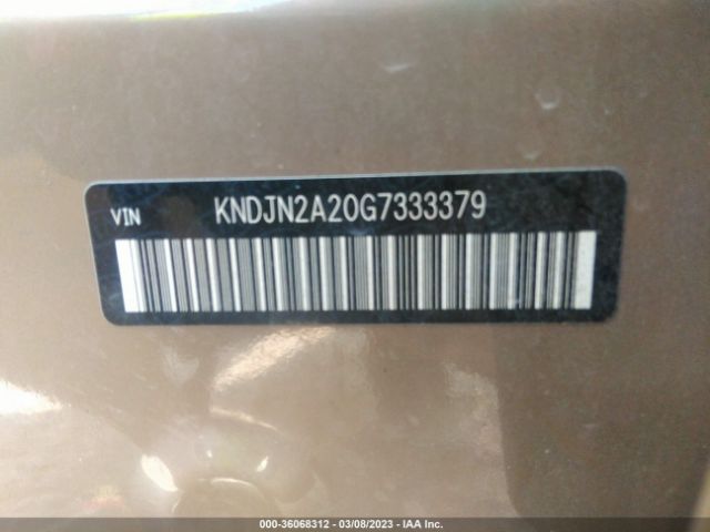 KNDJN2A20G7333379 KIA Soul Base