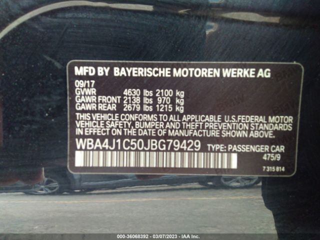 WBA4J1C50JBG79429 BMW 4 Series 430i