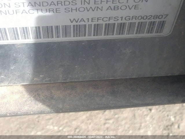 WA1EFCFS1GR002807 Audi Q3 Premium Plus