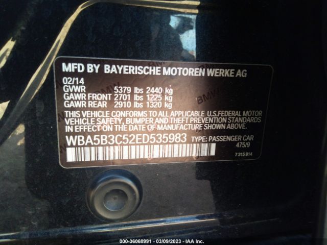 WBA5B3C52ED535983 BMW 5 Series 535i Xdrive