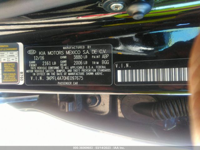 3KPFL4A70HE097675 KIA FORTE LX