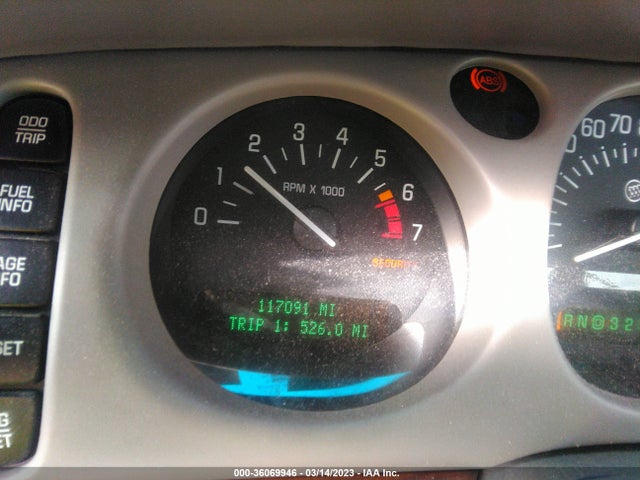 2001 BUICK LESABRE CUSTOM VIN: 1G4HP54K914145437