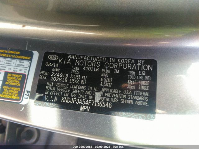 KNDJP3A54F7136546 KIA SOUL +