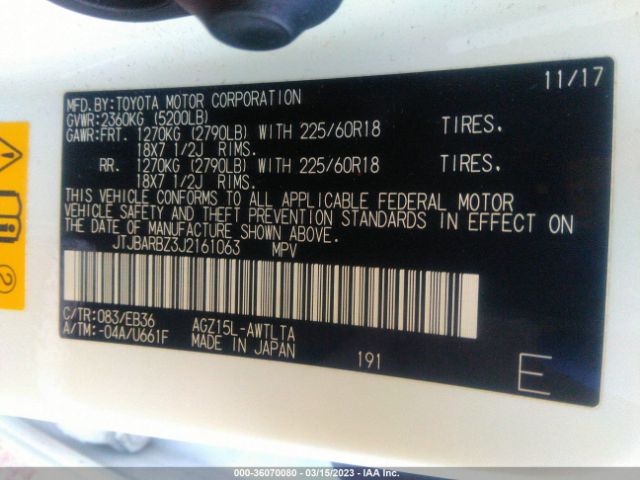 JTJBARBZ3J2161063 Lexus Nx Nx 300