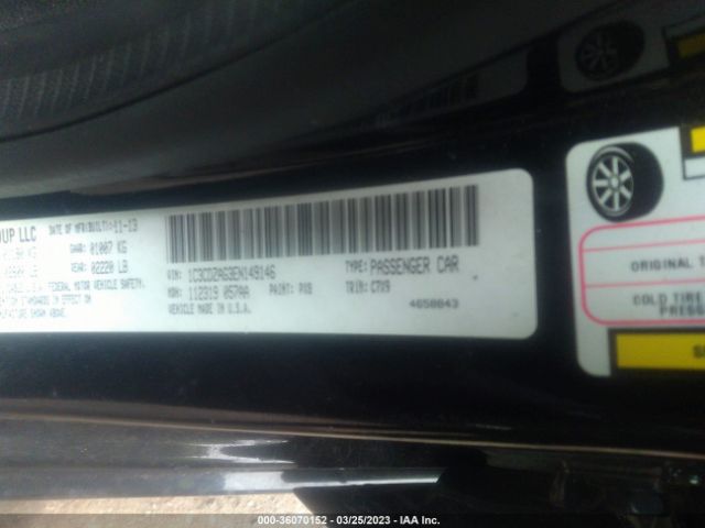 1C3CDZAG3EN149146 Dodge AVENGER SE