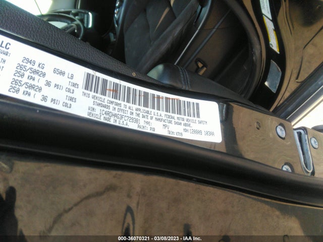 Dodge Durango Sxt 2015 1C4RDHAG3FC729381 Image 9