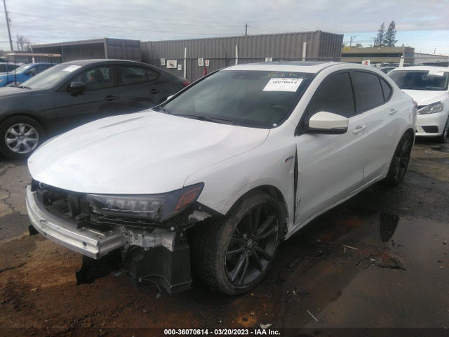 2020 ACURA TLX W/A-SPEC PKG RED LEATHER VIN: 19UUB1F68LA008604