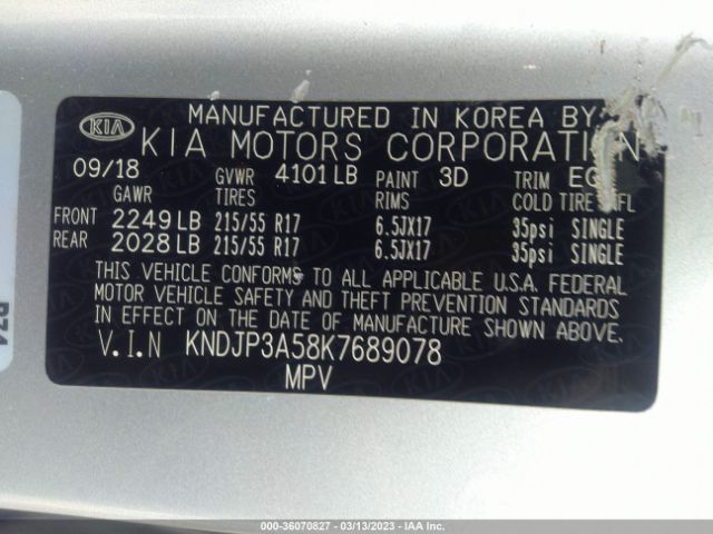 KNDJP3A58K7689078 KIA SOUL +