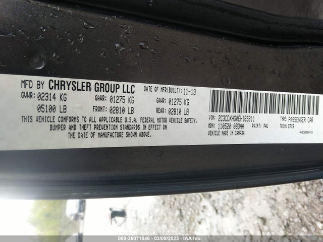 Dodge Charger Sxt 2014 2C3CDXHG0EH165811 Image 10