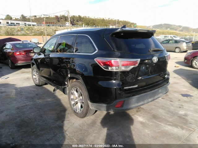 2015 TOYOTA HIGHLANDER XLE VIN: 5TDKKRFH0FS109357