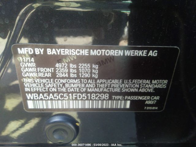 WBA5A5C51FD518298 BMW 5 Series 528i