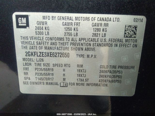 2GKFLZE3XE6272650 GMC Terrain Denali