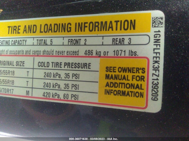Chevrolet EQUINOX LT 2015 1GNFLFEK3FZ139209 Image 10