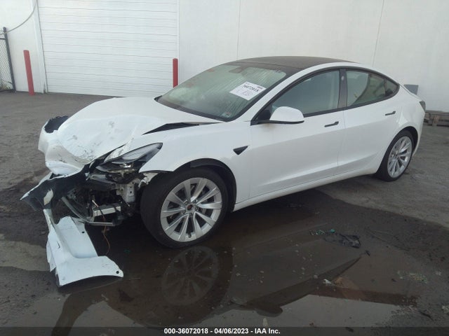 Tesla Model 3 Long Range 2022 5YJ3E1EB9NF118958 Image 2