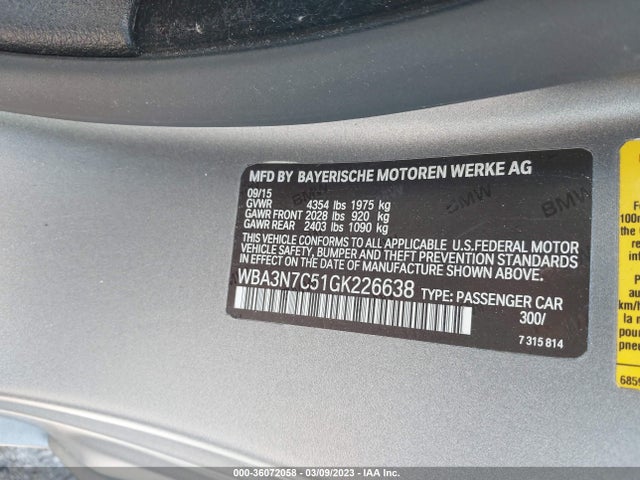 BMW 4 Series 428i 2016 WBA3N7C51GK226638 Image 10