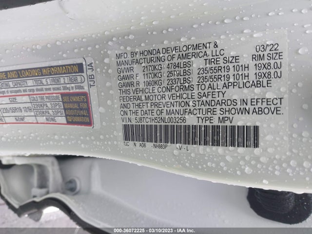 2022 Acura RDX, VIN: 5J8TC1H52NL003256