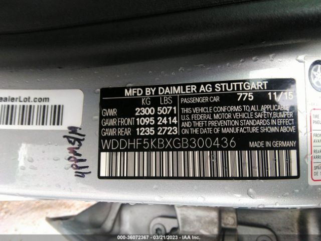 WDDHF5KBXGB300436 Mercedes-Benz E-class E 350