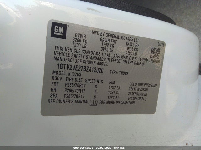 GMC Sierra 1500 Sle 2011 1GTV2VE27BZ412020 Image 9