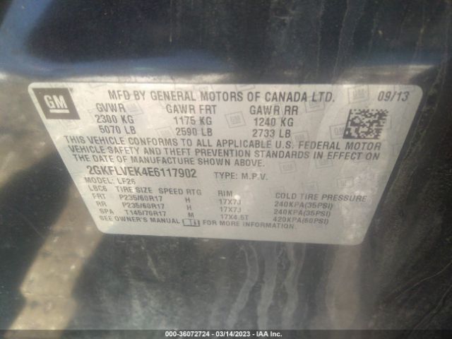 2GKFLVEK4E6117902 GMC Terrain Sle