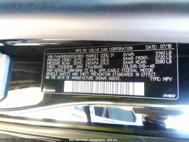 YV440MDUXH2041903 Volvo Xc60 Inscription