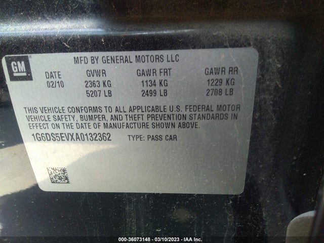 Cadillac Cts Sedan Premium 2010 1G6DS5EVXA0132362 Image 9