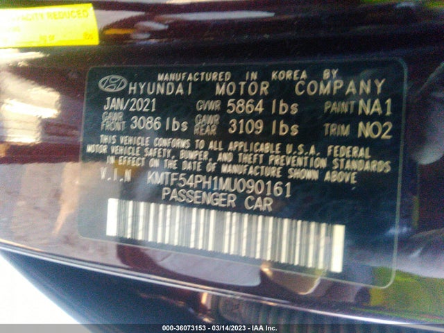 2021 Genesis G90, VIN: KMTF54PH1MU090161