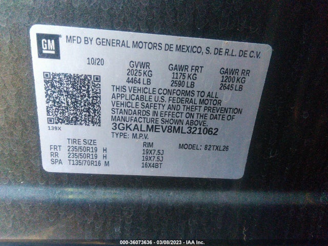 GMC Terrain Sle 2021 3GKALMEV8ML321062 Image 9