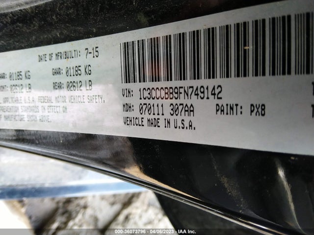 Chrysler 200 S 2015 1C3CCCBB9FN749142 Image 9