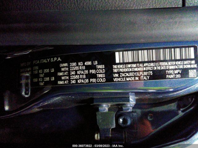 ZACNJBD13LPL88175 Jeep Renegade Limited