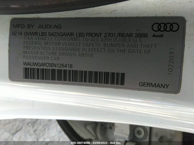 2014 Audi A7, VIN: WAUWGAFC5EN125418
