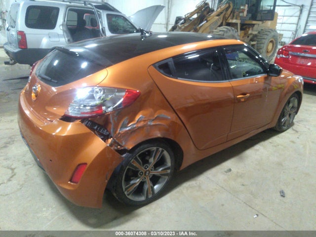 2012 HYUNDAI VELOSTER W/BLACK INT VIN: KMHTC6AD6CU052959