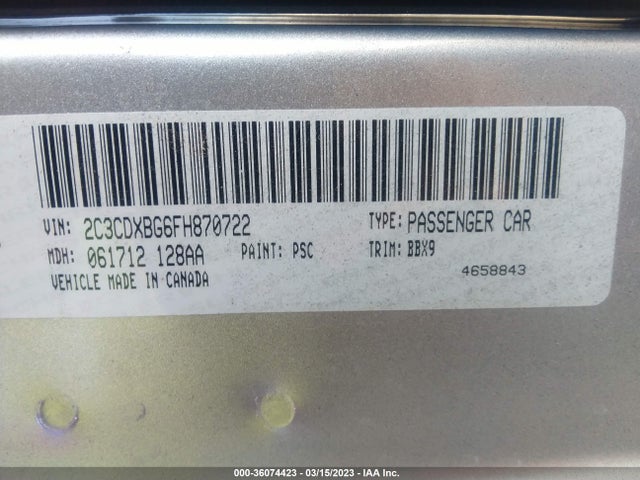 Dodge Charger Se 2015 2C3CDXBG6FH870722 Image 9