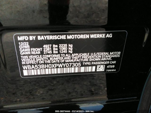 WBA53BH0XPWY07305 BMW 5 Series 530i