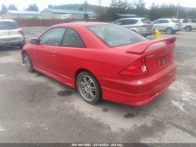 2005 HONDA CIVIC CPE EX VIN: 1HGEM22995L044524