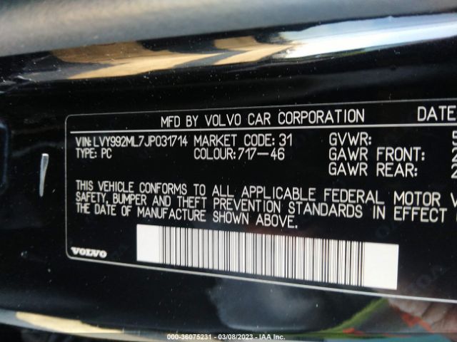 LVY992ML7JP031714 Volvo S90 Inscription