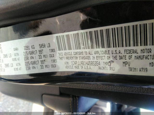 1C4PJLAB1HW585354 Jeep Cherokee Sport