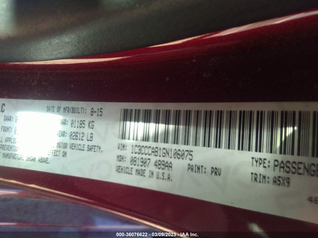 Chrysler 200 Limited 2016 1C3CCCAB1GN106075 Image 9