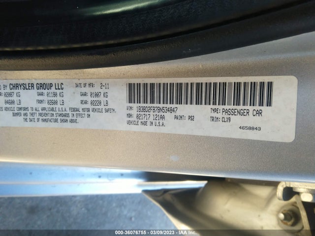 Dodge Avenger Lux 2011 1B3BD2FB7BN534847 Image 9