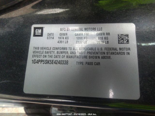 1G4PP5SK5E4240338 Buick Verano