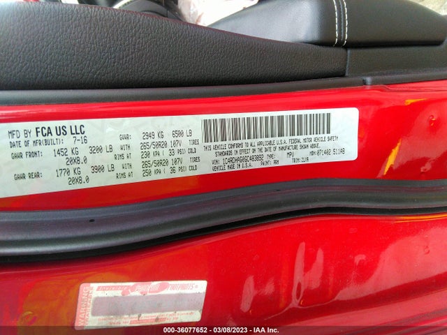 Dodge Durango Sxt 2016 1C4RDHAG0GC483892 Image 9