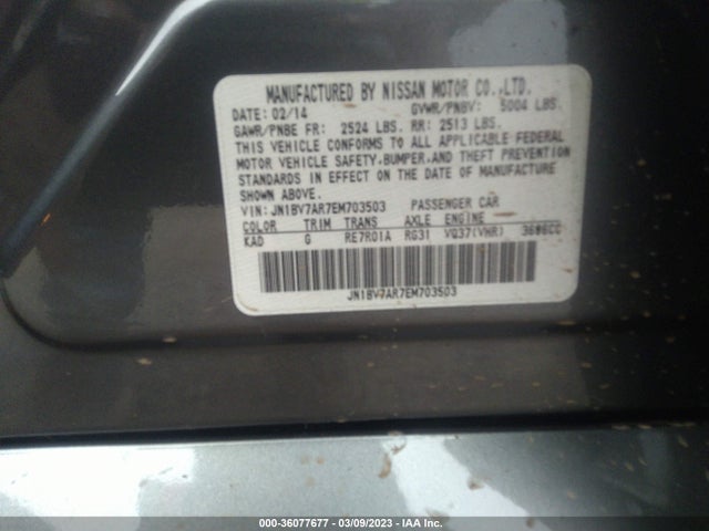Infiniti Q50 Premium 2014 JN1BV7AR7EM703503 Image 11