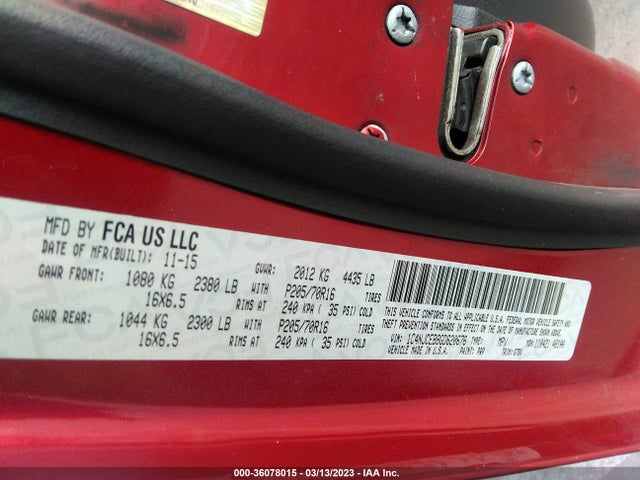 1C4NJCEB8GD620676 Jeep Compass Latitude