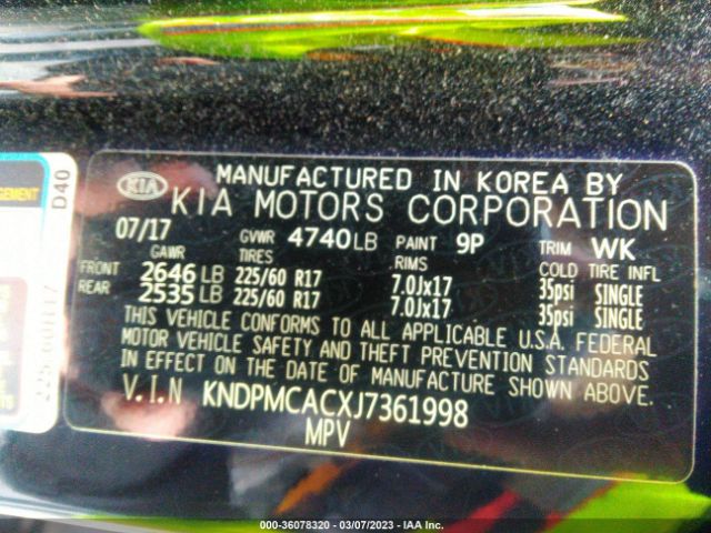 KNDPMCACXJ7361998 KIA Sportage Lx