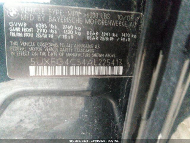 5UXFG4C54AL225413 BMW X6 Xdrive35i
