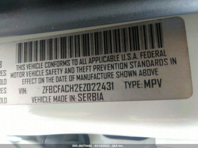 ZFBCFACH2EZ022431 Fiat 500l Lounge