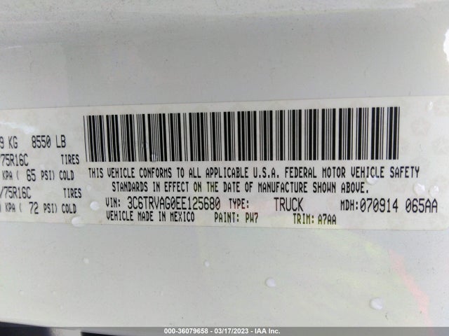 RAM Promaster 2014 3C6TRVAG0EE125680 Image 11